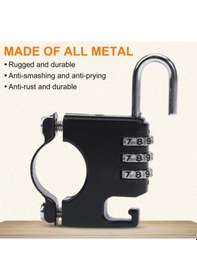 Resim Gümüş 1 Takım Kask Kilidi Pas Yok Bisiklet Malzemeleri Metal Bisiklet Anti-kayıp Aşınmaya Dayanıklı Gümüş 