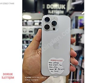Resim Apple iPhone 15 Pro Max İkinci El YD | 256 GB | Beyaz 