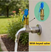 Resim Willowhaven 1/2 İçin 1/2 Adet Bakır Ve Seramik Vana Kürsüsü Anahtarlı Musluk Çekirdeği 