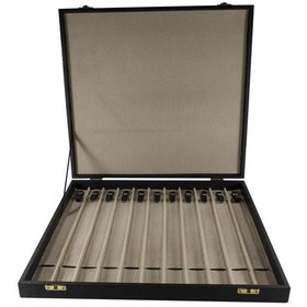 Resim Siyah Renk Koleksiyonluk 11'li Deri Tesbih Kutusu 