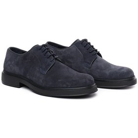 Resim Erkek Lacivert Hakiki Deri Oxford Ayakkabı 5k1ka18680 5902 Lacı 