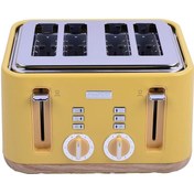 Resim Hepta Collection BergHOFF Gem Natural 4 Dilim Ekmek Kızartma Makinesi – 1630 W, Çift Kontrol Paneli, Paslanmaz Çelik 