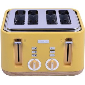 Resim Hepta Collection BergHOFF Gem Natural 4 Dilim Ekmek Kızartma Makinesi – 1630 W, Çift Kontrol Paneli, Paslanmaz Çelik 