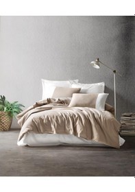 Resim Cotton Box Plain Çift Kişilik Nevresim Takımı Vizon Krem 