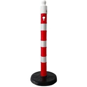 Resim Hayat Trafik Dubalı Uyarı Dikmesi 80 x 1100 mm Reflektifli 