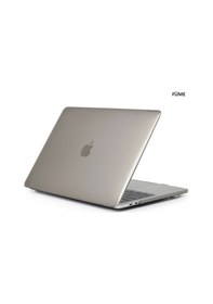 Resim Apple Uyumlu MacBook Air 13 A1932 2018 A2179 2020 Kristal Şeffaf Kılıf Kapak Füme 