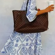 Resim Büyük Beden Kadınlar için Rahat Maxi Gömlek Elbise, Çiçek Desenli - V Yaka, 3/4 Kollu, Bol Kesim, Bahar/Yaz Haftasonu Giyim, Hafif Polyester, Ayrılabilir Omuz Askıları, Büyük Beden Elbise 