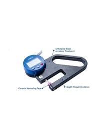 Resim Dasqua 0-10mm Dijital Kalınlık Komparatörü Dayanıklı Siyah 120mm 0.01mm 5840-6230 