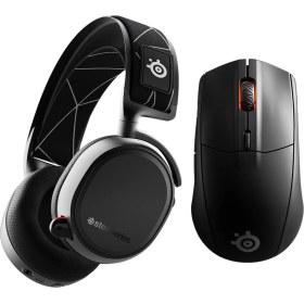 Resim Steelseries Arctis 7+ Plus Siyah Multi-Platform Wireless Gaming Kulaklık + Rival 3 Wireless ve Bluetooth Optik Oyuncu Mouse 