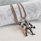 Resim TONSTYLE Ts000908 - Halter Çalışan Heykel Paslanmaz Çelik H.ürün Erkek Kolye 50 Cm 
