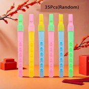 Resim 35 adet Renkli Mini Flüt Oyuncakları - Çocuklar için Eğlenceli Müzik Aleti, Doğum Günü, Noel, Cadılar Bayramı Hediyeleri, Piñata Ödülleri, Sınıf Ödülleri ve Parti Oyunları için Mükemmel, Eğlenceli Tasarım | Canlı Renkler, Mini Müzik Aletleri 