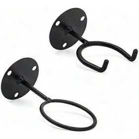 Resim Duvara Monte Beyzbol Sopası Rafı, Demir Saklama Rafı, Oturma Odası İçin Yerden Tasarruf Sağlayan Spor Ekipmanı Tutucu Diğer 