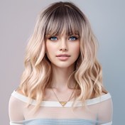 Resim 14 inç Platin Kahverengi Glamour Püsküllü Peruk - Kısa, Kıvırcık, Isıya Dayanıklı - Cosplay ve Partiler için Mükemmel - Dayanıklı Sentetik Kumaş, Peruk Aksesuarları 
