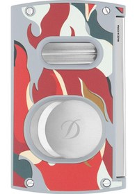 Resim S.t. Dupont Camo Kırmızı Çift Bıçaklı Puro Kesici 003451r 