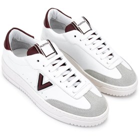Resim Mario Valentino Kadın Hakiki Deri Beyaz/Bordo Sneakers & Spor Ayakkabı 