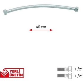 Resim Bağlantı Hortumu 1/2'1/2 40 Cm 