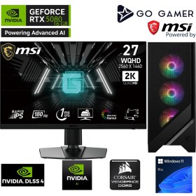Resim Go Gamer U113D Intel Core Ultra 7 265KF / 128GB Ddr5 6000MHZ / 2tb Nvme SSD 7300-7000MB-SN Gen4 / Rtx 5080 16GB / 240MM Sıvı Soğutma / Msı 27" 2k 180Hz / Windows 11 Pro Masaüstü Bilgisayar 