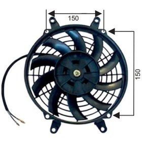 Resim 24V Fan Motoru Emici Aksiyel 7 " Helis N11.4152 
