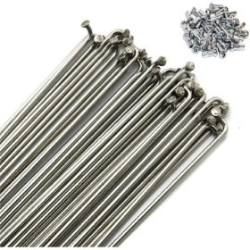 Resim Hsgl Bisiklet 2mm 238MM Krom Renk Jant Teli Bisiklet Jant Teli 