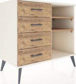 Resim Hyperion Şifonyer 2 Raflı 4 Çekmeceli 88x44x80 Aytaşı-çam Çam 