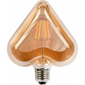 Resim Helios 6W Gün Işığı Kalp Dekoratif Rustik Ampul 