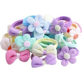 Resim Kangvka 24'lü Bebek Saç Çemberi Seti - 12 Adet Renkli Çiçek Ve 12 Adet Bow Desenli, Yumuşak Malzeme, Hassas Kafa Derisi İçin Uygun, Günlük Ve Özel Etkinlikler İçin Renk 