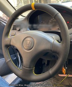 Resim Honda Civic 98-2002 İes Kasa Araca Özel Direksiyon Kılıfı Alcant 