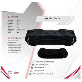 Resim Ebakbak Atv Arka ve Ön Kullanılabilir Bagaj Çanta Abs Materyal Özel Dayanıklı Atv Tur Çantası 70 Lt Kilitli TMDIAMOND70 