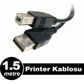 Resim Oratek Canon Pıxma E304 1.5 Metre Yazıcı Kablosu - USB A To B Printer Cable | Tüm Markalara Uyumludur. 1.5mt 