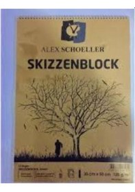 Resim Alex Schoeller Bloknot Spiralli Kraft 35X50 Cm Alx-1175 
