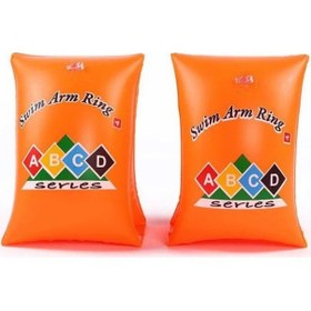 Resim Turuncu Renkli Abcd, Üçgen Kolluk 3-6 Yaş İçin Yüzme Kolluğu, Deniz Ve Havuz Aksesuarları 