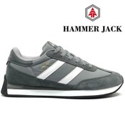 Resim Hammer Jack 101-24985-m Santiago Deri Sneaker Erkek Spor Ayakkabı Gri 