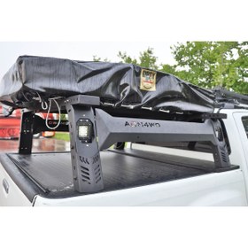 Resim AQM Nissan Navara Işıklı Çadır Taşıyıcı Rollbar 