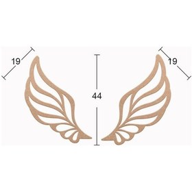 Resim Ahşap Melek Kanatları Ds-083 