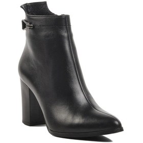 Resim Venüs 2355801k Kadın Hakiki Deri Dikiş Detaylı Tokalı Fermuarlı Topuklu Bot 001 