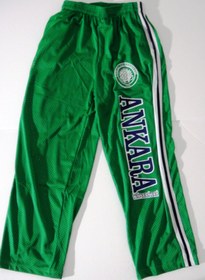 Resim mAddog Unisex Yeşil Ankara Üniversitesi Logolu Delikli Spor Eşofman Alt 