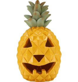 Resim Xiaaokeji Ananas Feneri - Sarı Işık Cadılar Bayramı Ananas Feneri 9+ 