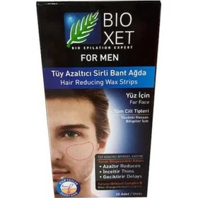 Resim Bioxet For Men 20'li Yüz için Tüy Azaltıcı Ağda Bandı 