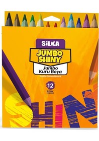 Resim Silka Kuruboya 12 Li Jumbo Üçgen Kl2.tj12-12 