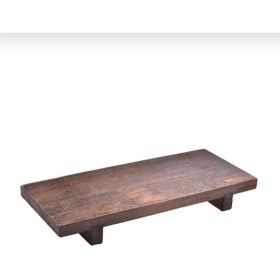 Resim Şık Ahşap Sunum Tahtası ve Ayaklı Stand, Doğal ve Kullanışlı Tasarım 