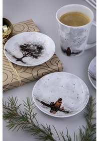 Resim Kütahya Porselen Mind 4 Parça 10 Cm Tabak 