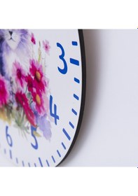 Resim Deep Craft Dekoratif Ahşap Duvar Saati Salon,mutfak,ofis,çocuk Odası Saati - Kediler Karışık Renkli 