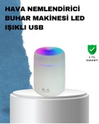Resim AyrStore ABS Gövdeli 300ml USB Nemlendirici – Beyaz, Gri, Pembe Renk 
