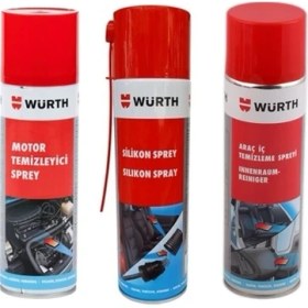 Resim Würth Araç Içi Temizleme Sprey, Silikon Sprey, Motor Temizleyici Sprey 