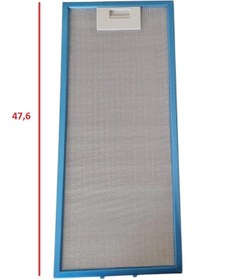Resim ARC-PART ESTY 1390 W6 BEYAZ ASPİRATÖR ALÜMİNYUM FİLTRE - 1 ADET - ( 20,5x47,6 cm ) 