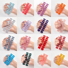 Resim 3'lü paket Tırnak Sanatı Çıkartmaları Kendinden Yapışkanlı DIY Moda Tırnak Çıkartmaları Tam Kaplama Çıkartmaları 