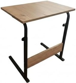Resim Sağlam Metal Gövdeli Laptop Sehpası 60x40 cm – Yükseklik Ayarlı, Stabil ve Ergonomik Çalışma Masası (Atlantik Çam) 