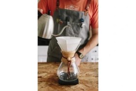 Resim Black Goat Borosilikat Cam (*Chemex) 800 Ml (6 Cup) - Kahve Demleme Sürahisi 