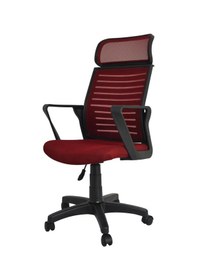 Resim Mobilyakeyfi Bürocci Likya Plastik Ayaklı Çalışma Koltuğu-Bordo File-2284B0547 