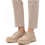 Resim Bej Cilt Kalın Taban Kadın Casual Ayakkabı 572451 Z Bej Cilt 